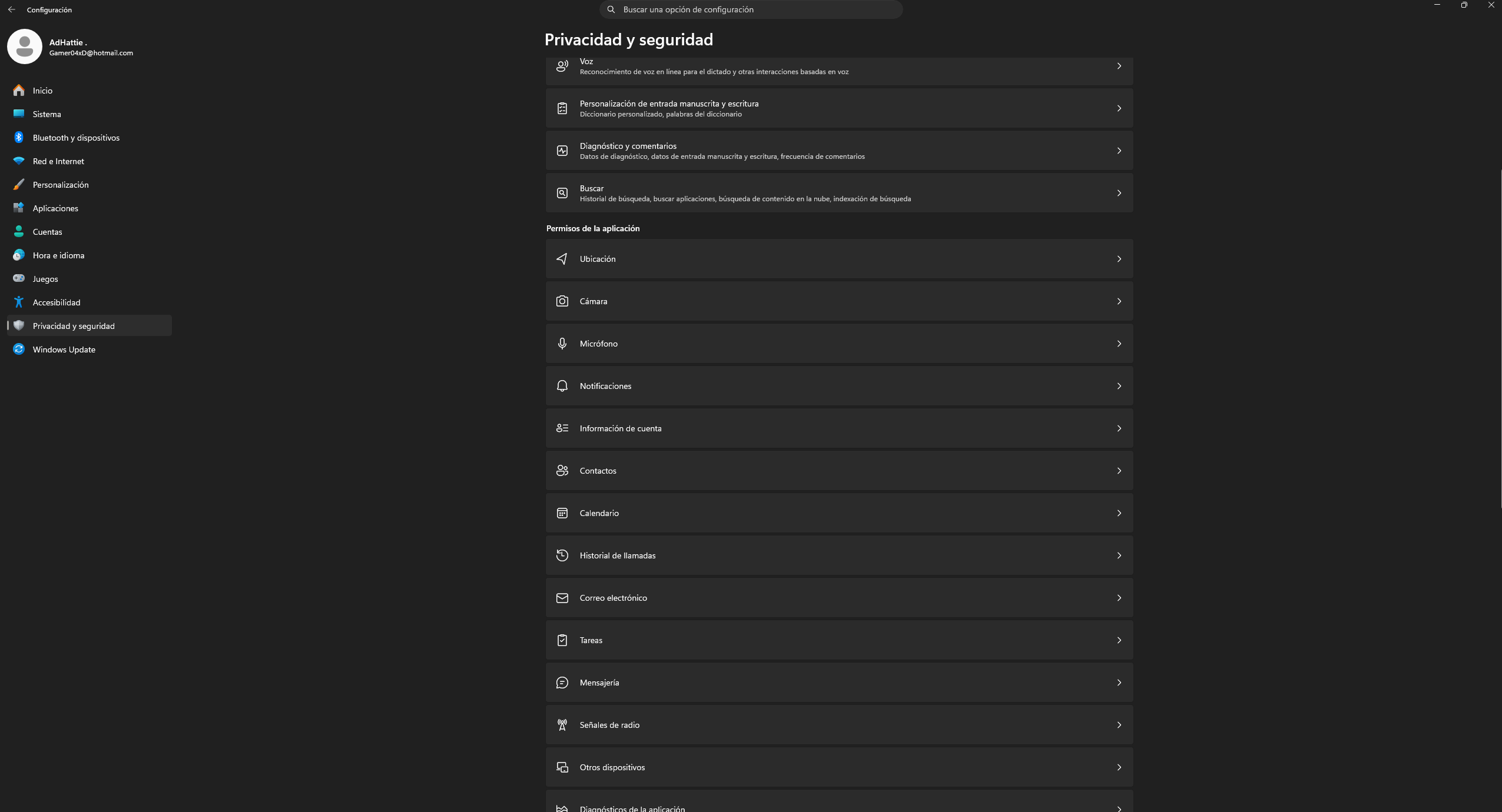 Configuracion de Windows11